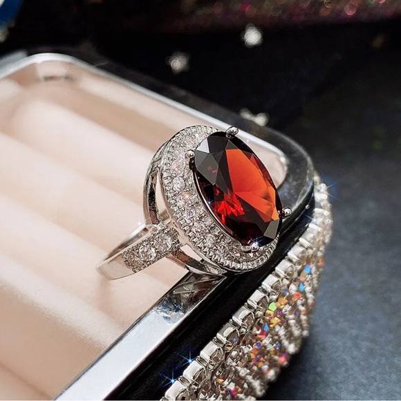Jewelry - ANGIE WEDDING BRIDAL RING RED